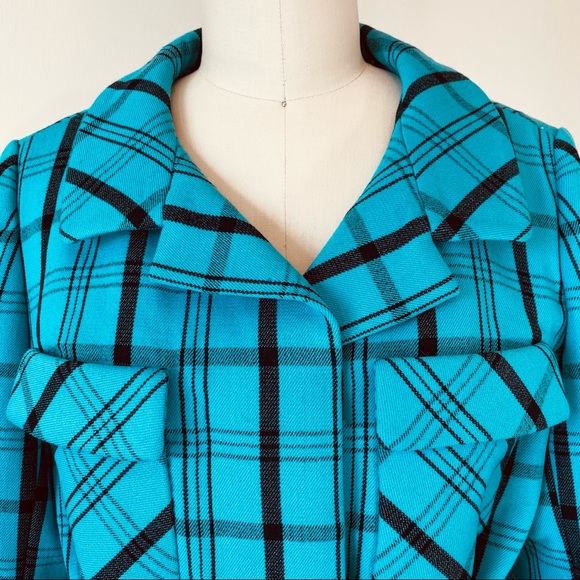 Vintage 60’s/70’s “Mad Men” Plaid Skirt & Jacket Suit - Picture 8 of 15